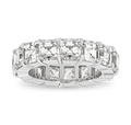 Asscher Cut Diamond Eternity Band, 10.69 Carats