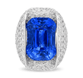 David Webb Untreated Ceylon Sapphire Ring, 40.08 Carats