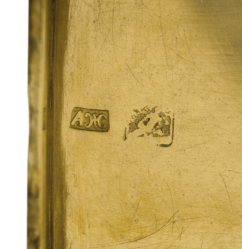 Russian Silver, Gold and Niello Topographical Snuff Box