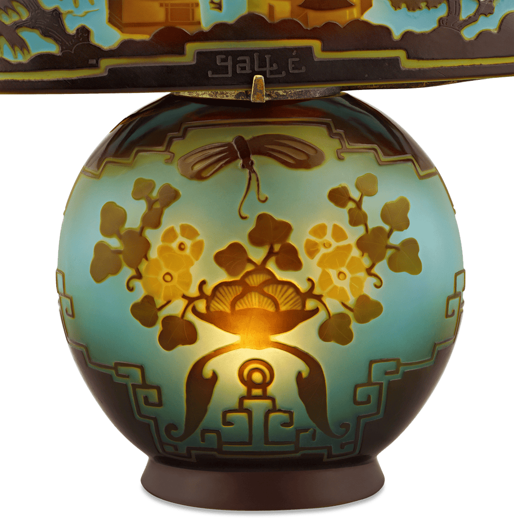 Pagoda Lamp by Émile Gallé