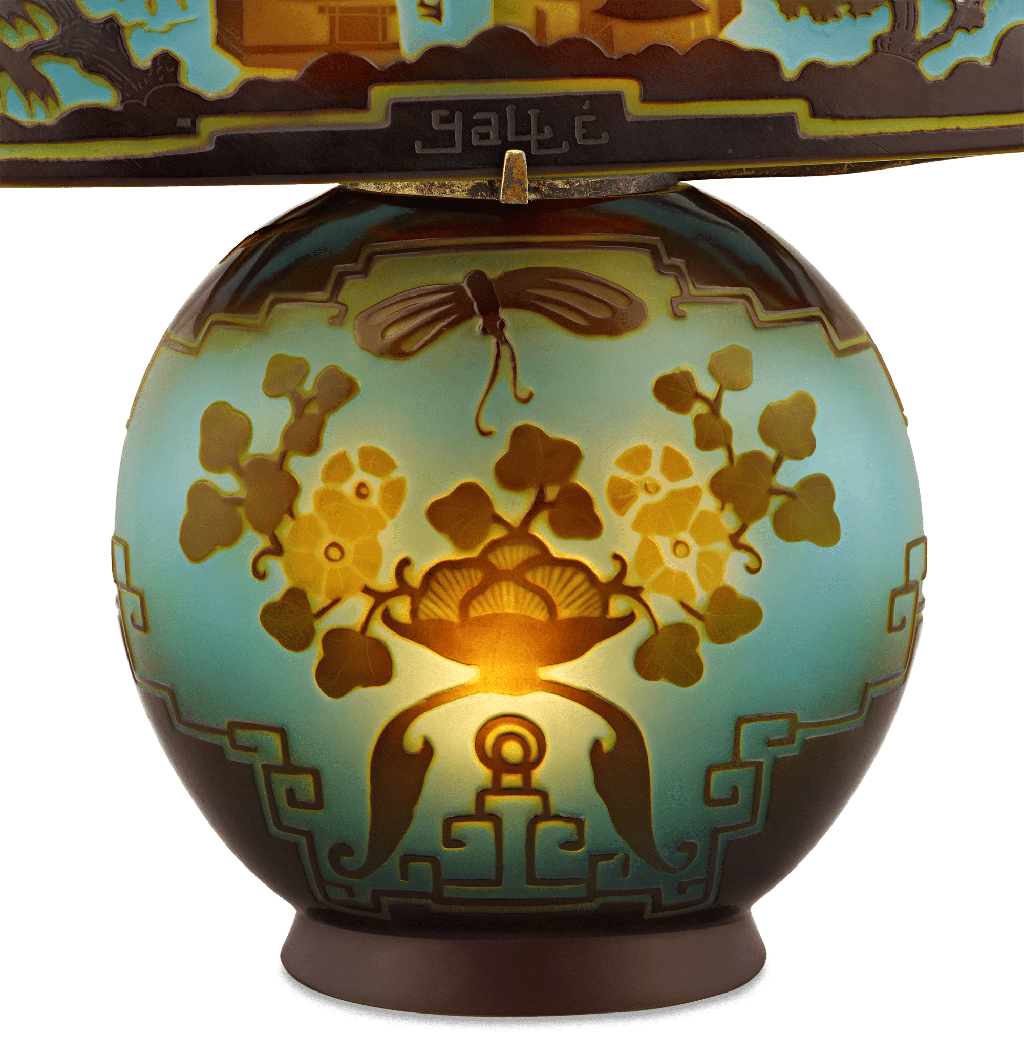 Pagoda Lamp by Émile Gallé