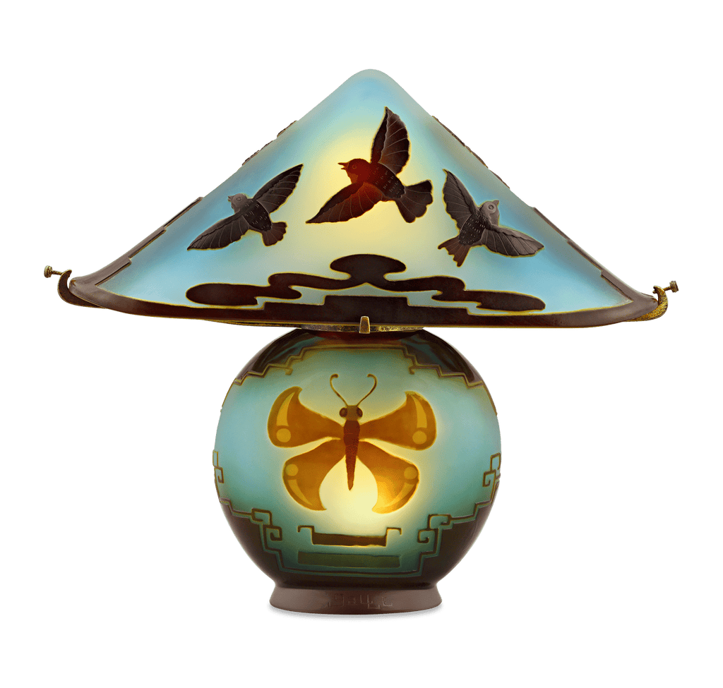Pagoda Lamp by Émile Gallé