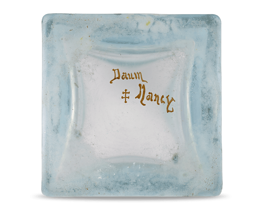 Swan Glass Vase by Daum Nancy