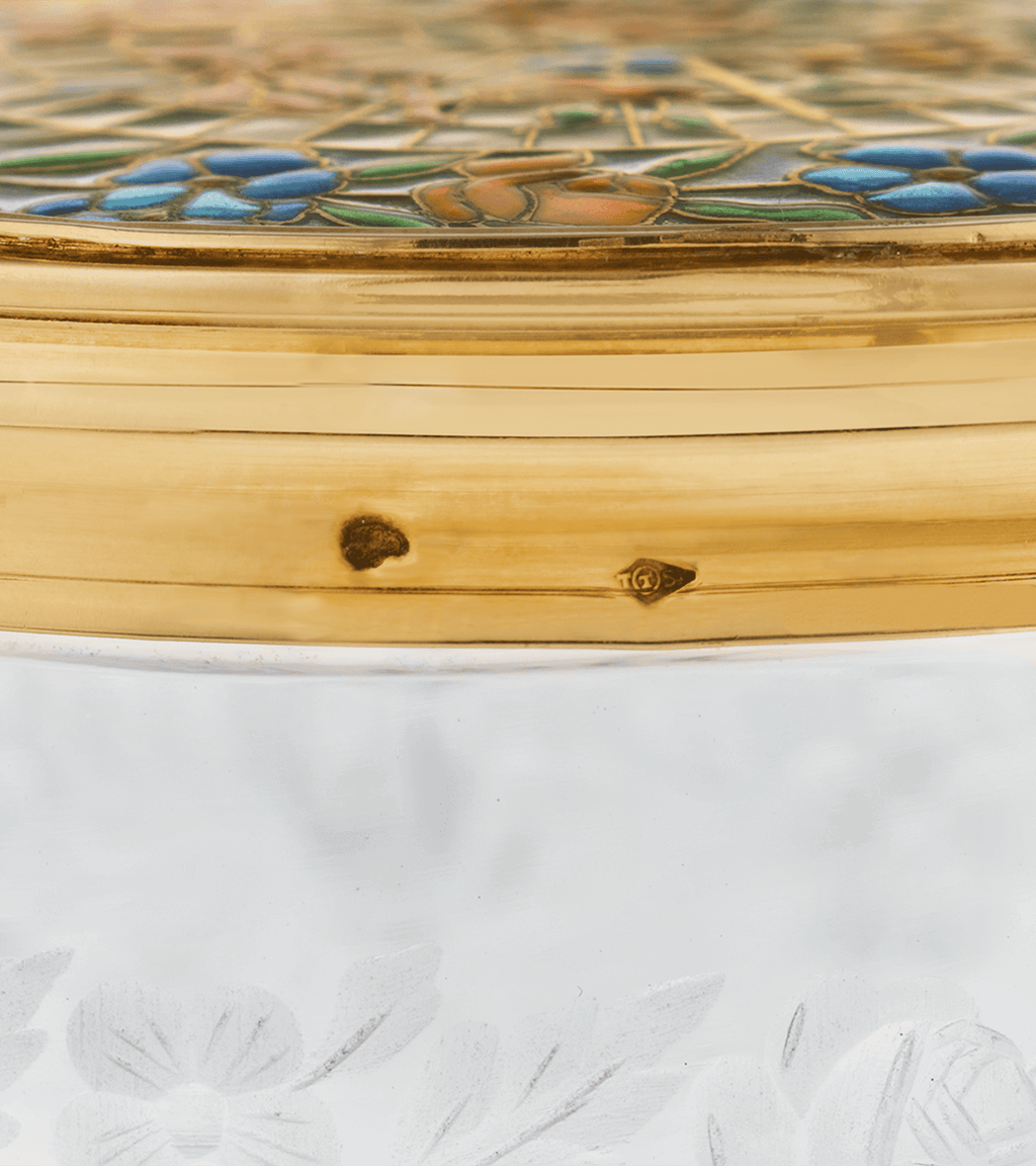 Plique-à-jour Enamel and Glass Box