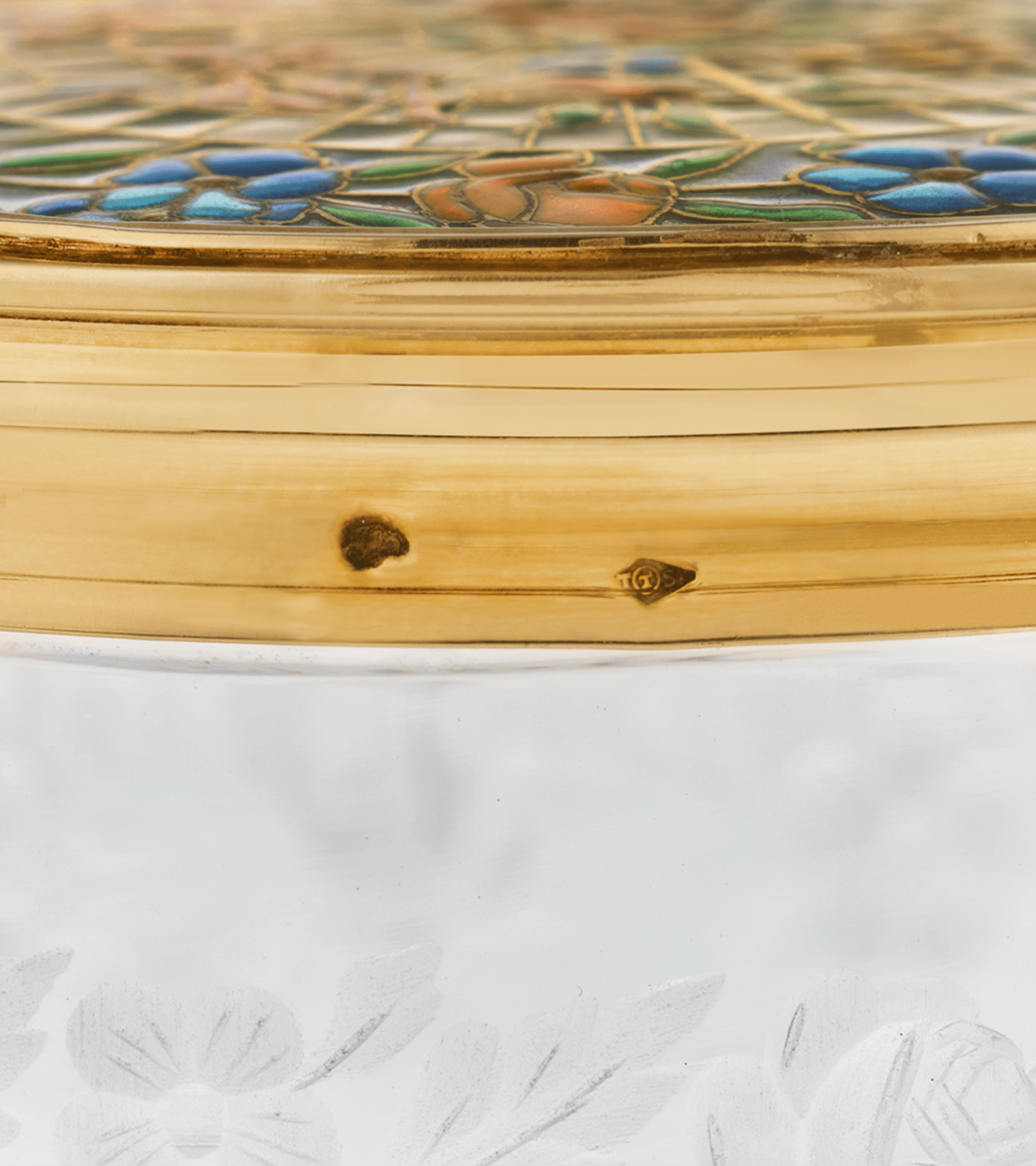Plique-à-jour Enamel and Glass Box
