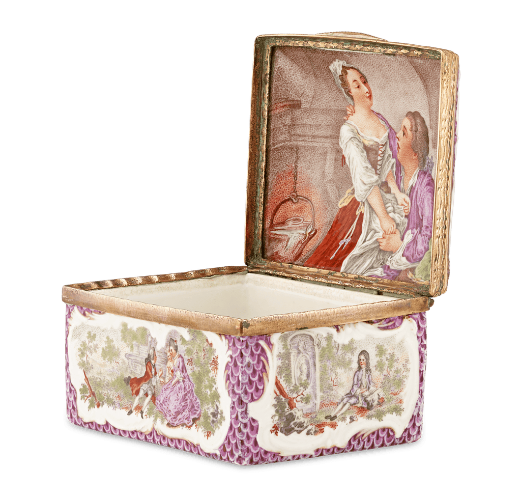 Meissen Rococo Porcelain Box