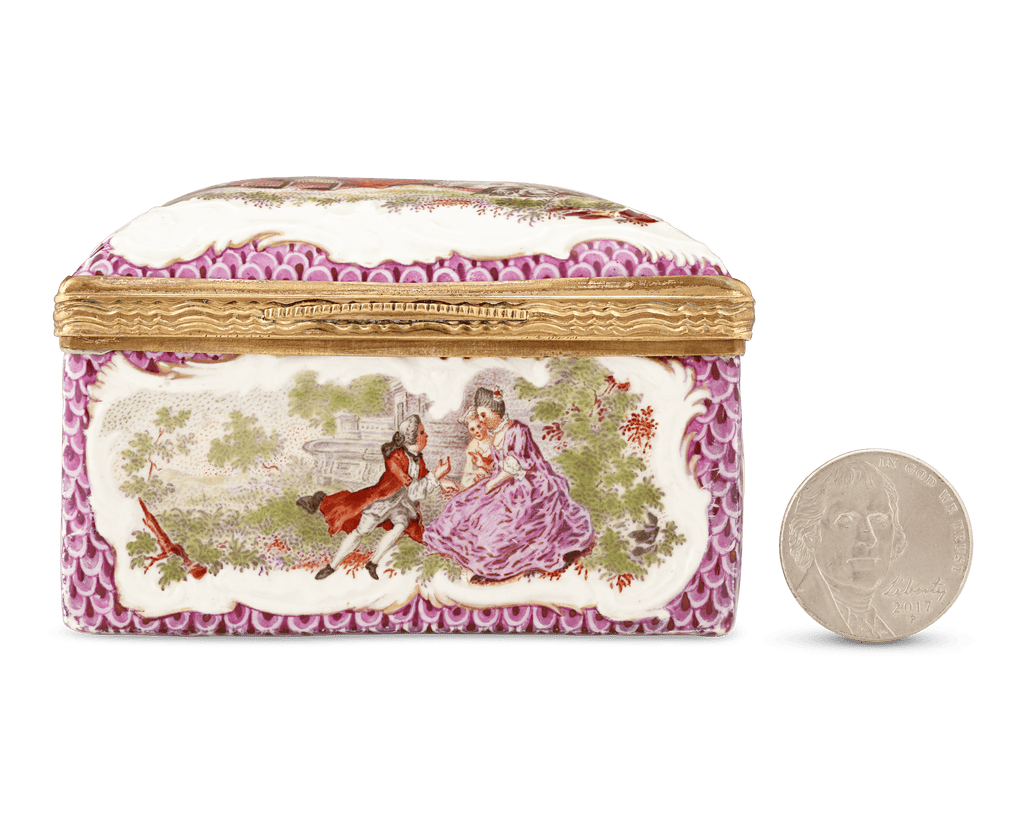 Meissen Rococo Porcelain Box