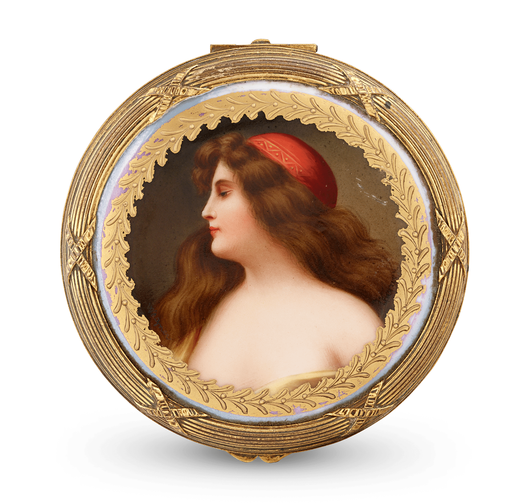 Royal Vienna Porcelain Box by Franz Wagner