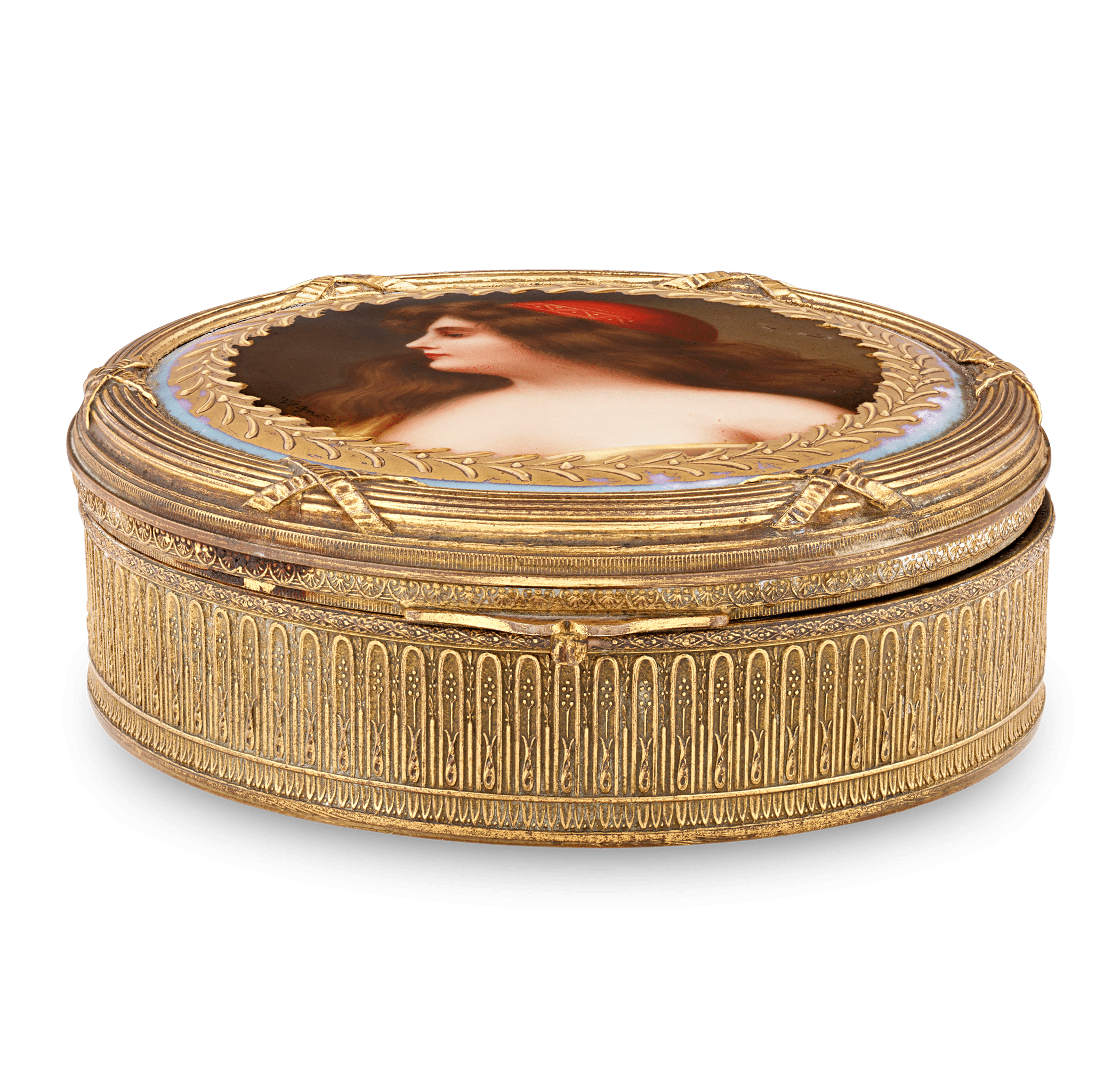 Royal Vienna Porcelain Box by Franz Wagner