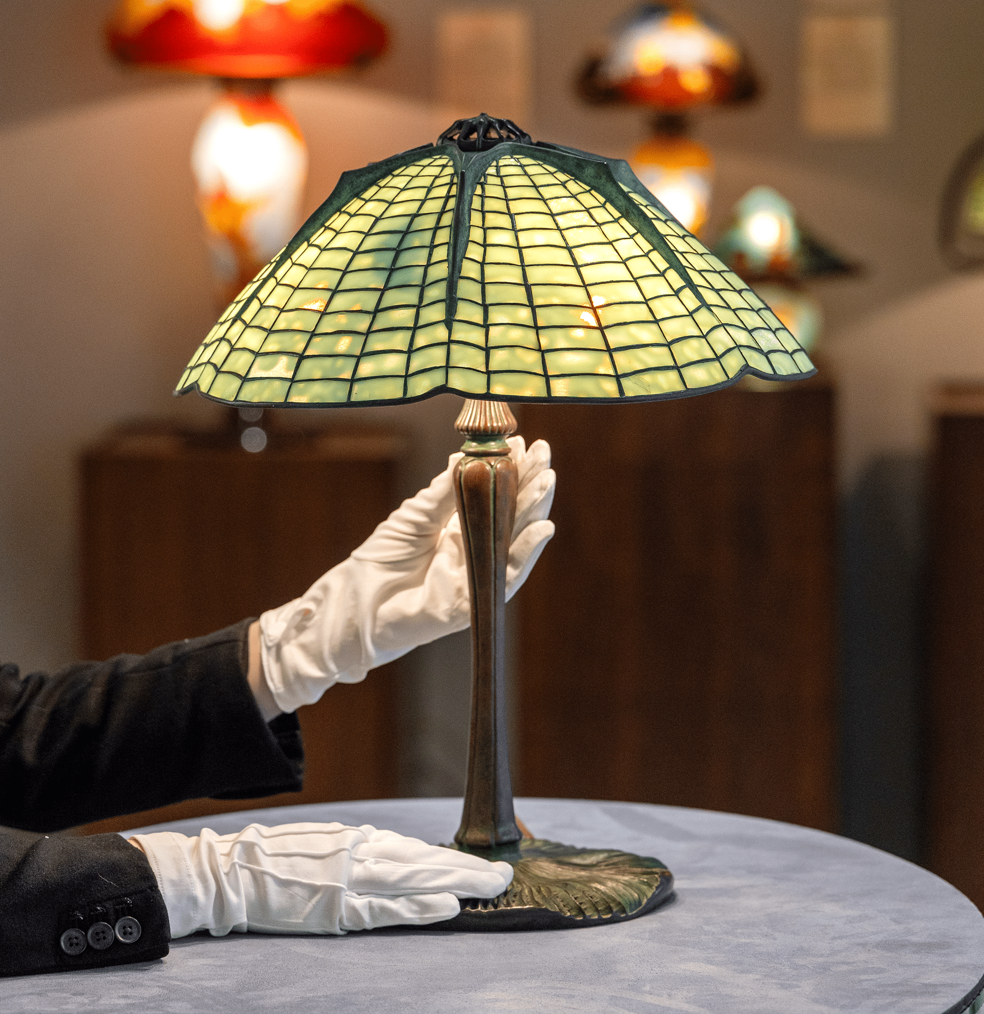 Tiffany Studios Spider Lamp