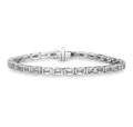 Emerald-Cut Diamond Line Bracelet, 6.54 carats