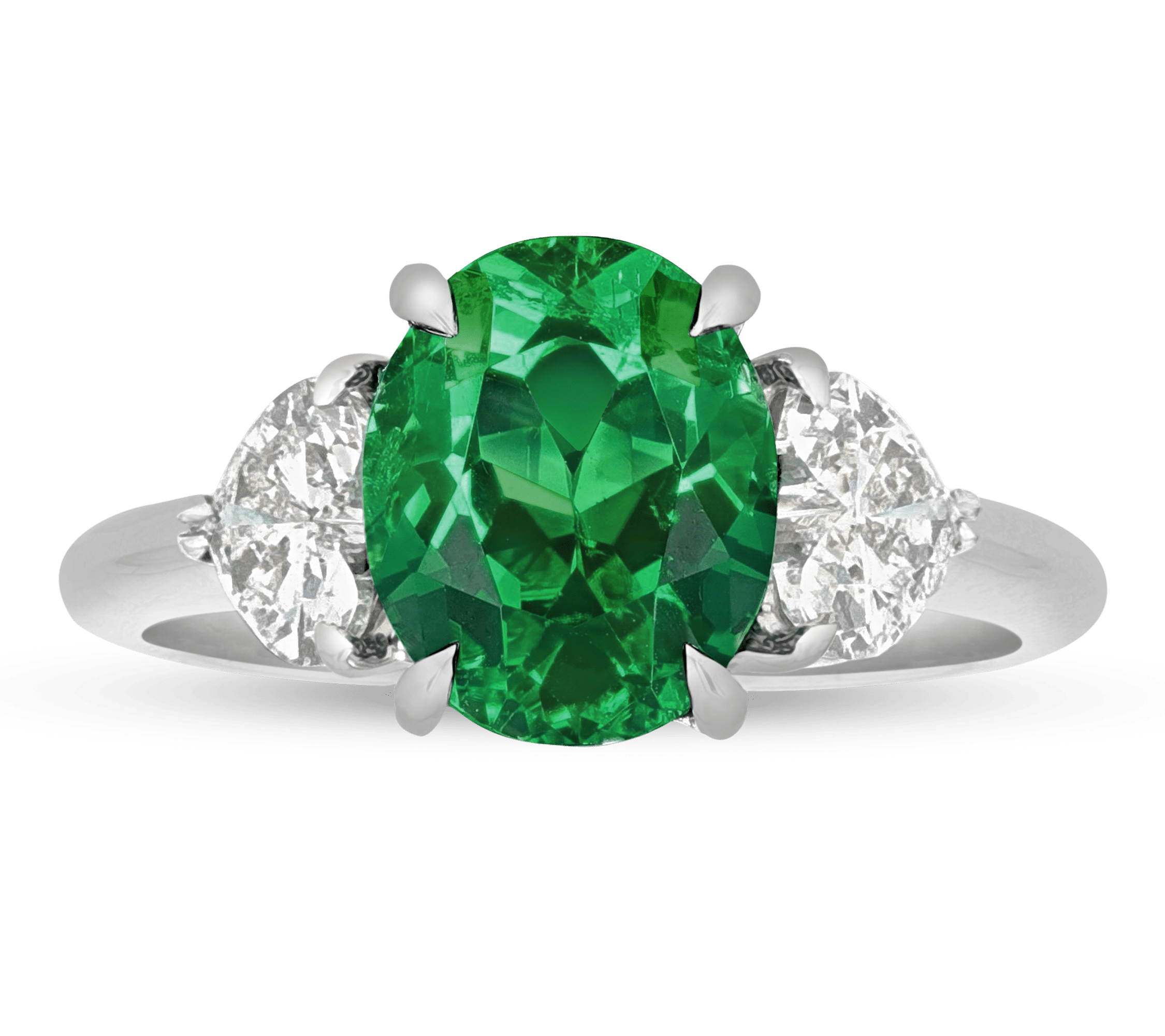 Untreated Colombian Emerald Ring, 2.55 Carats