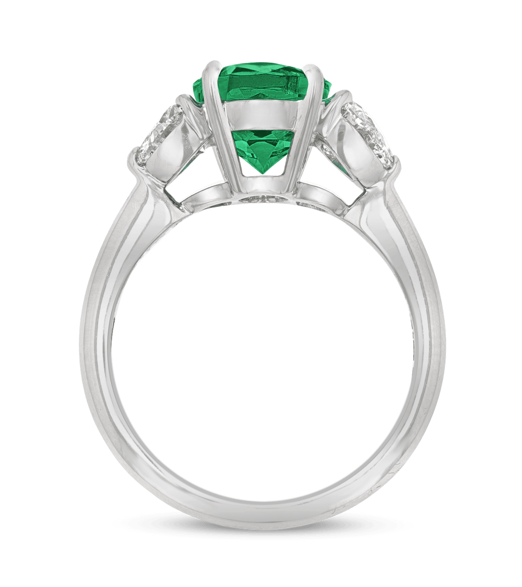 Untreated Colombian Emerald Ring, 2.55 Carats