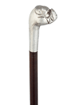 Silver Bulldog Cane