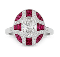 Diamond and Ruby Ring