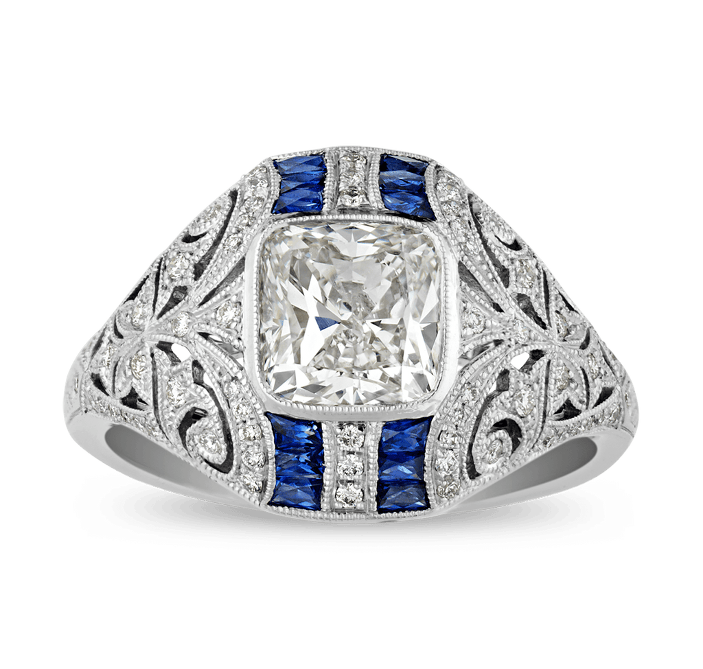 Cushion Cut Diamond Ring, 1.60 carats