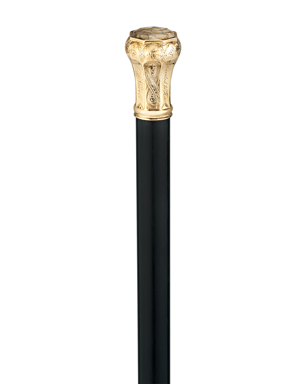 Californian Gold-Bearing Quartz Presentation Cane