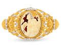 Art Nouveau Carved Cameo Brooch