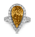 Fancy Deep Brown Yellow Diamond Ring, 4.00 carats