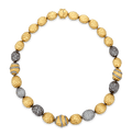 Gold and Diamond Bead Necklace, 8.80 carats