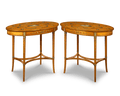 English Satinwood Parlor Tables