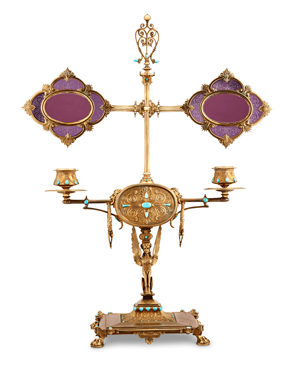 Napoleon III’s Silver-Gilt Library Reading Lamp