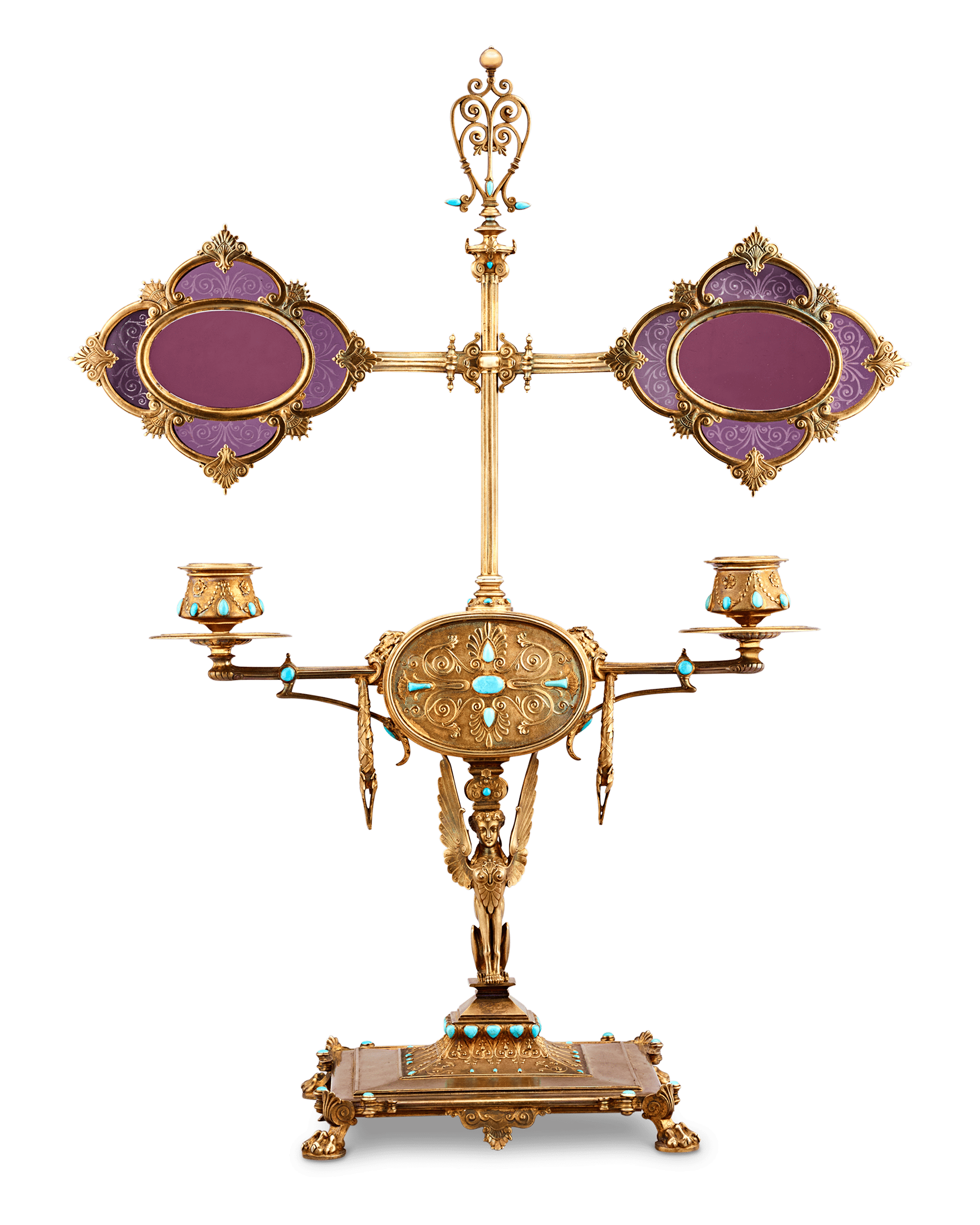 Napoleon III’s Silver-Gilt Library Reading Lamp