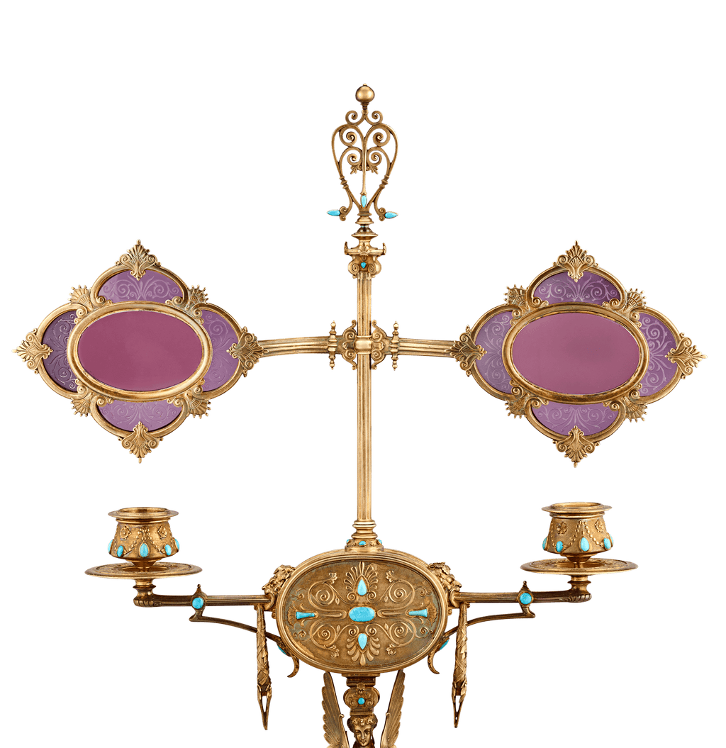 Napoleon III’s Silver-Gilt Library Reading Lamp