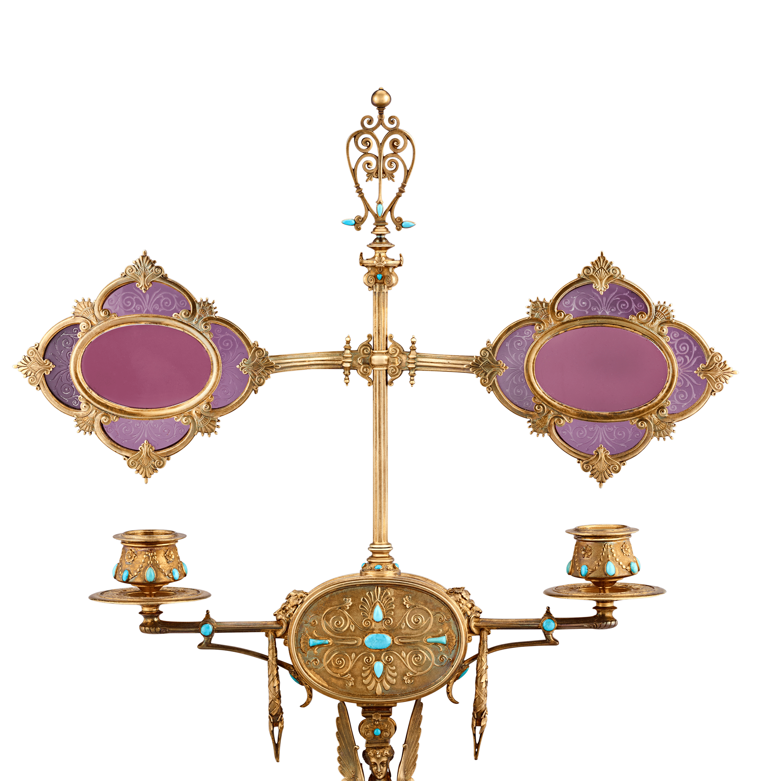 Napoleon III’s Silver-Gilt Library Reading Lamp