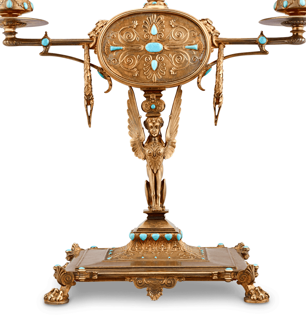 Napoleon III’s Silver-Gilt Library Reading Lamp