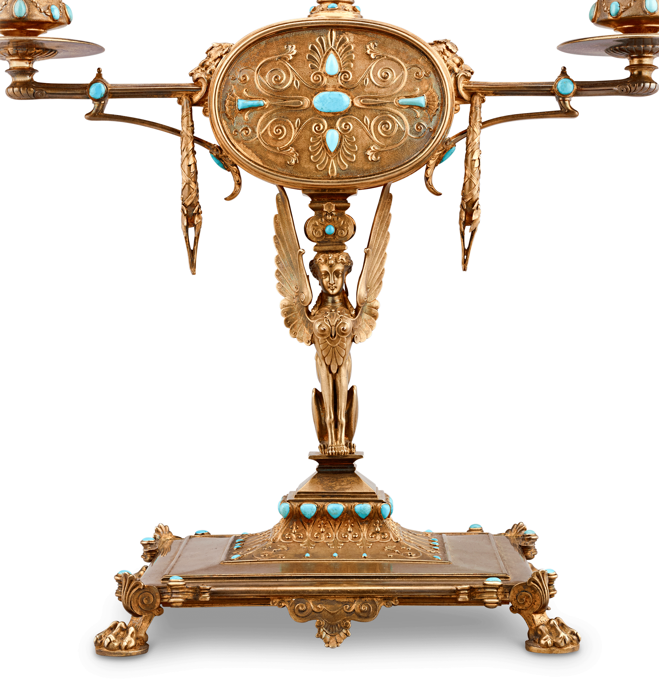 Napoleon III’s Silver-Gilt Library Reading Lamp