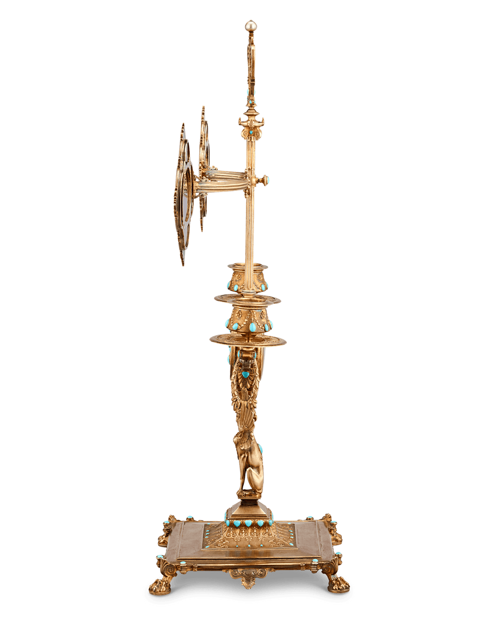 Napoleon III’s Silver-Gilt Library Reading Lamp