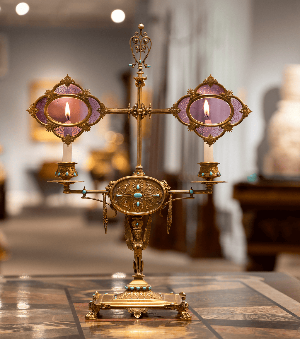 Napoleon III’s Silver-Gilt Library Reading Lamp