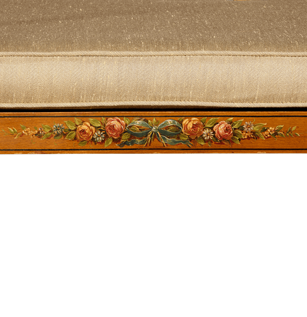 Edwardian Satinwood Settee