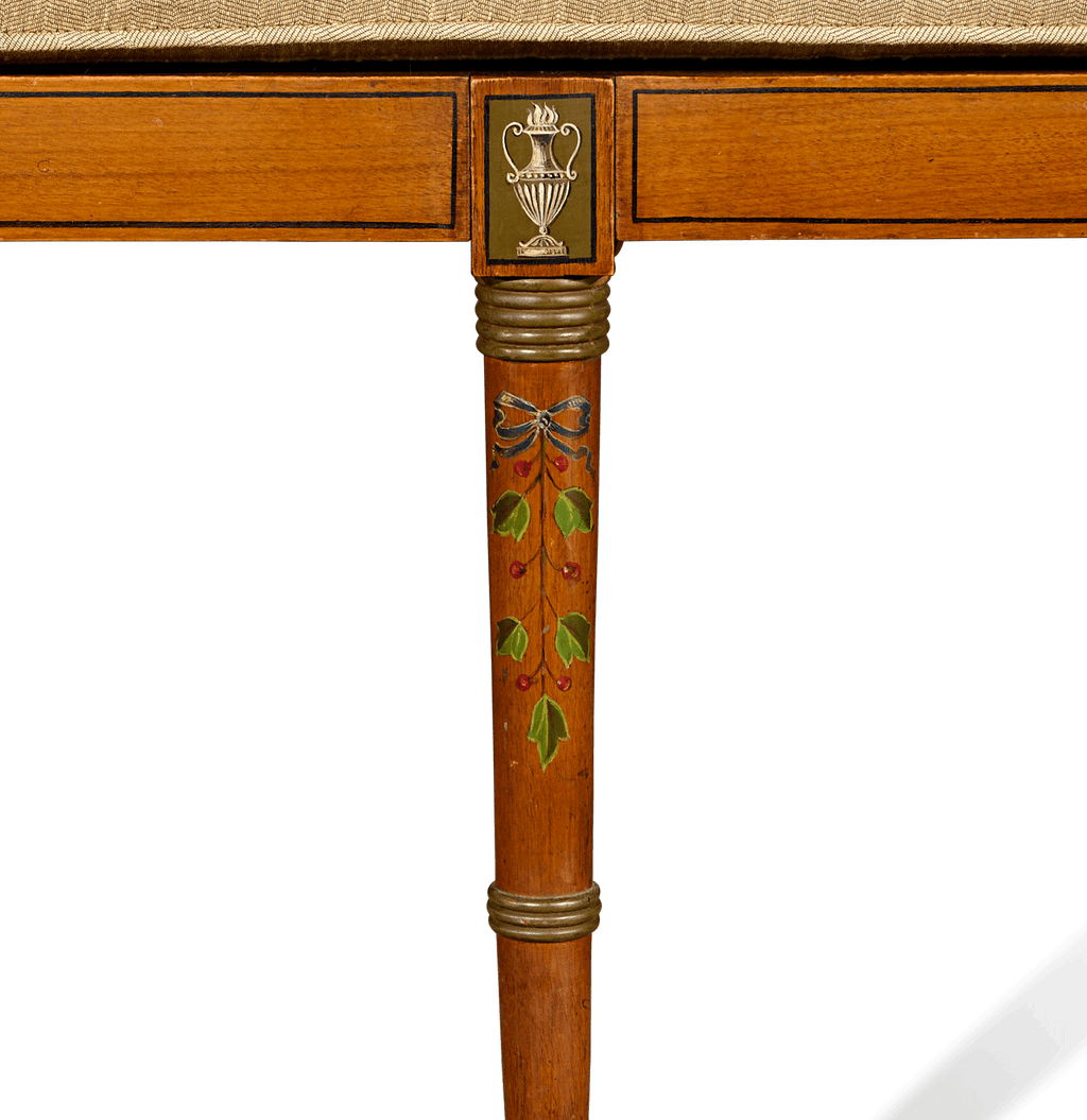 Edwardian Satinwood Settee