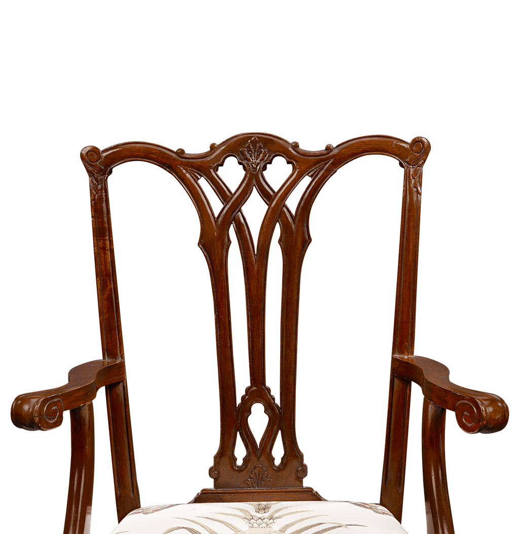 Chippendale Style Mahogany Armchair