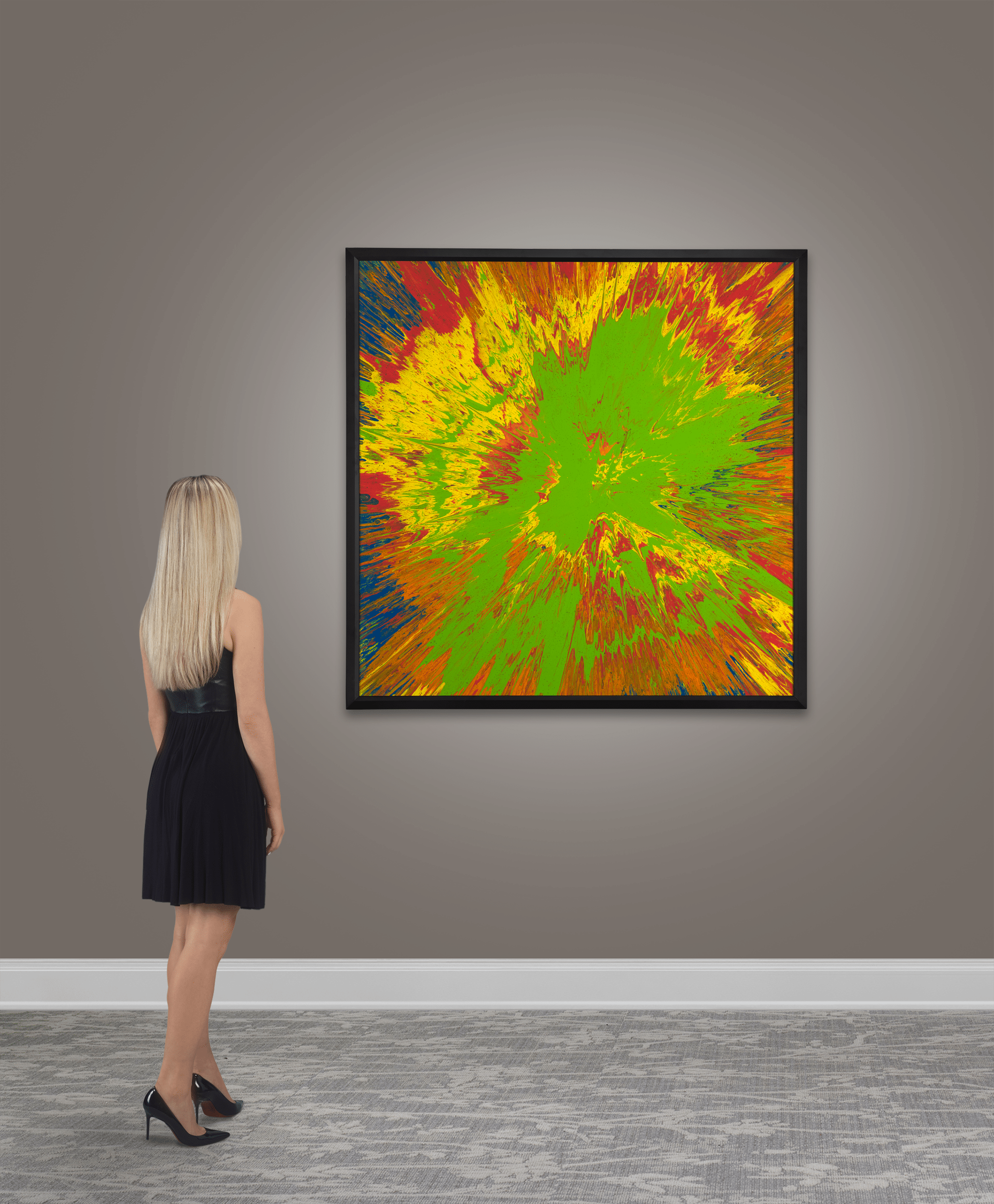 Untitled Spin Painting by Damien Hirst