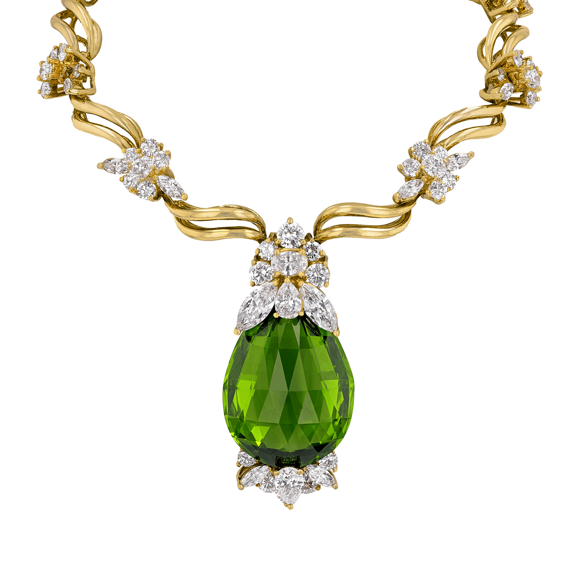 Henry Dunay Peridot Necklace, 48.63 carats