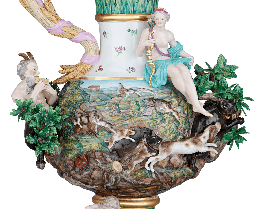 Meissen Four Elements Porcelain Ewers