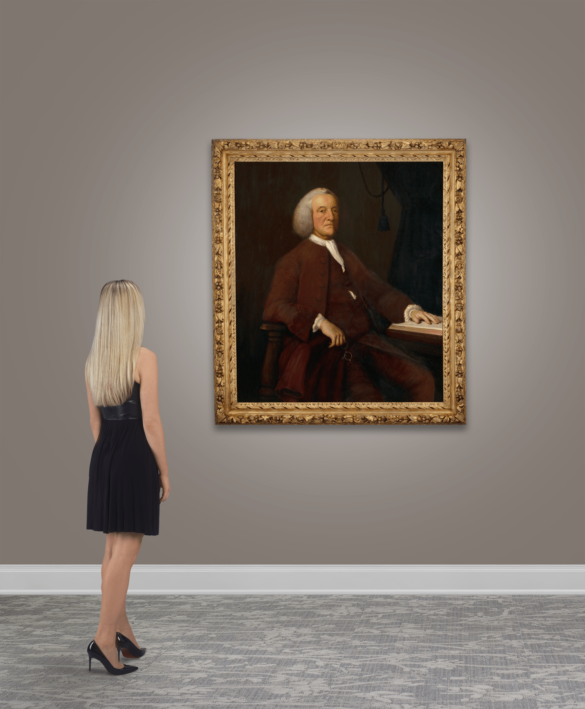 Portrait of Benjamin Franklin attributed to Mason Chamberlin