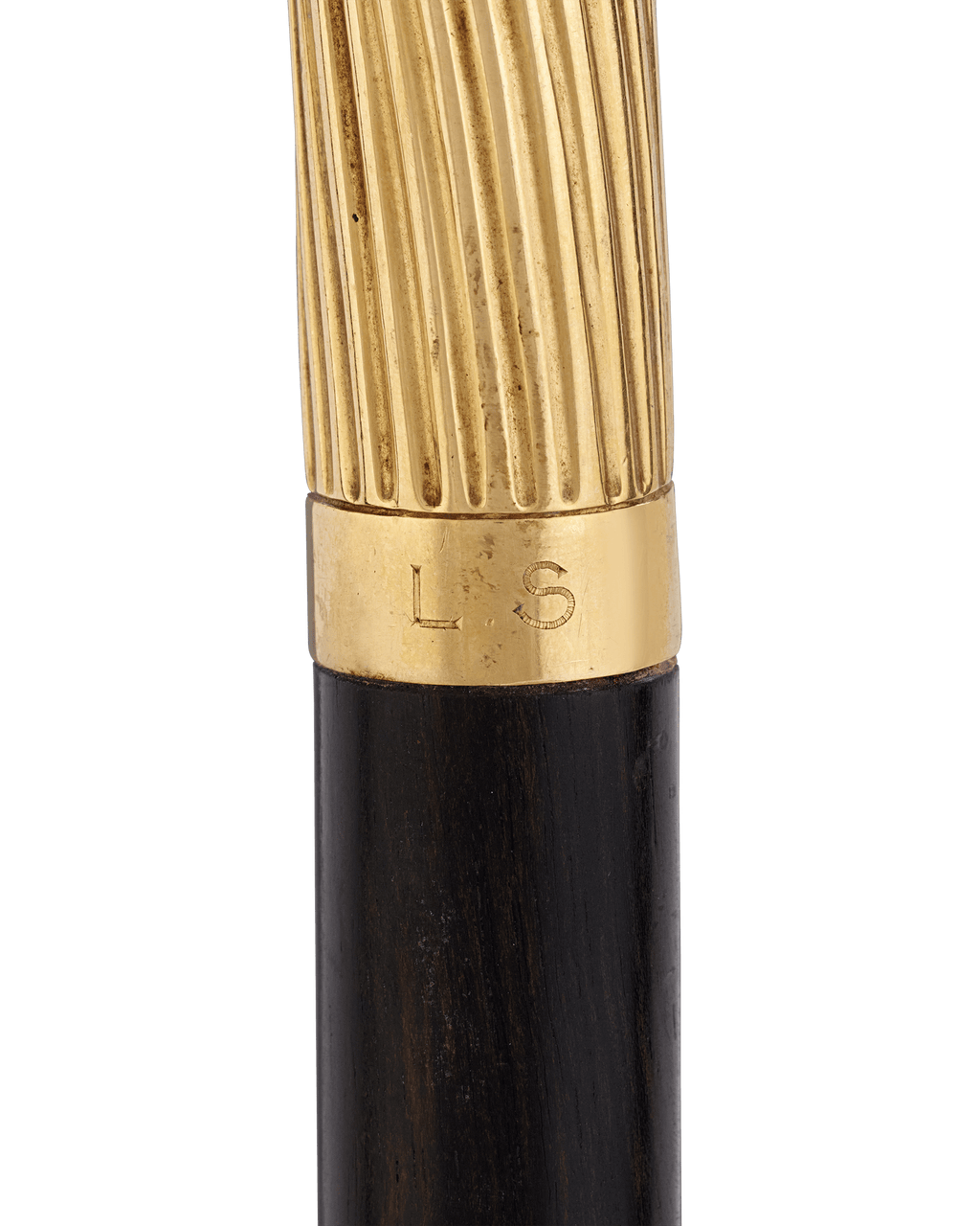 Silver-Gilt Crook Cane by Brigg