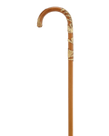 Art Nouveau Gold-Gilt Crook Handle Cane