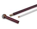 Ebonized Wood and Hardstone Toulouse-Lautrec Gadget Cane
