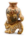 Foo Dog Carrying Decorative Vessel