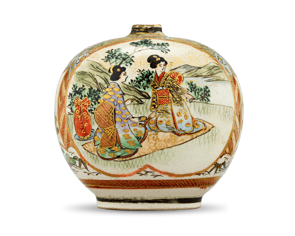 Satsuma Vase with Pinhole Top
