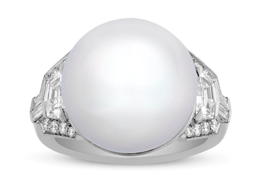 Raymond Yard South Sea Pearl Ring, 14mm