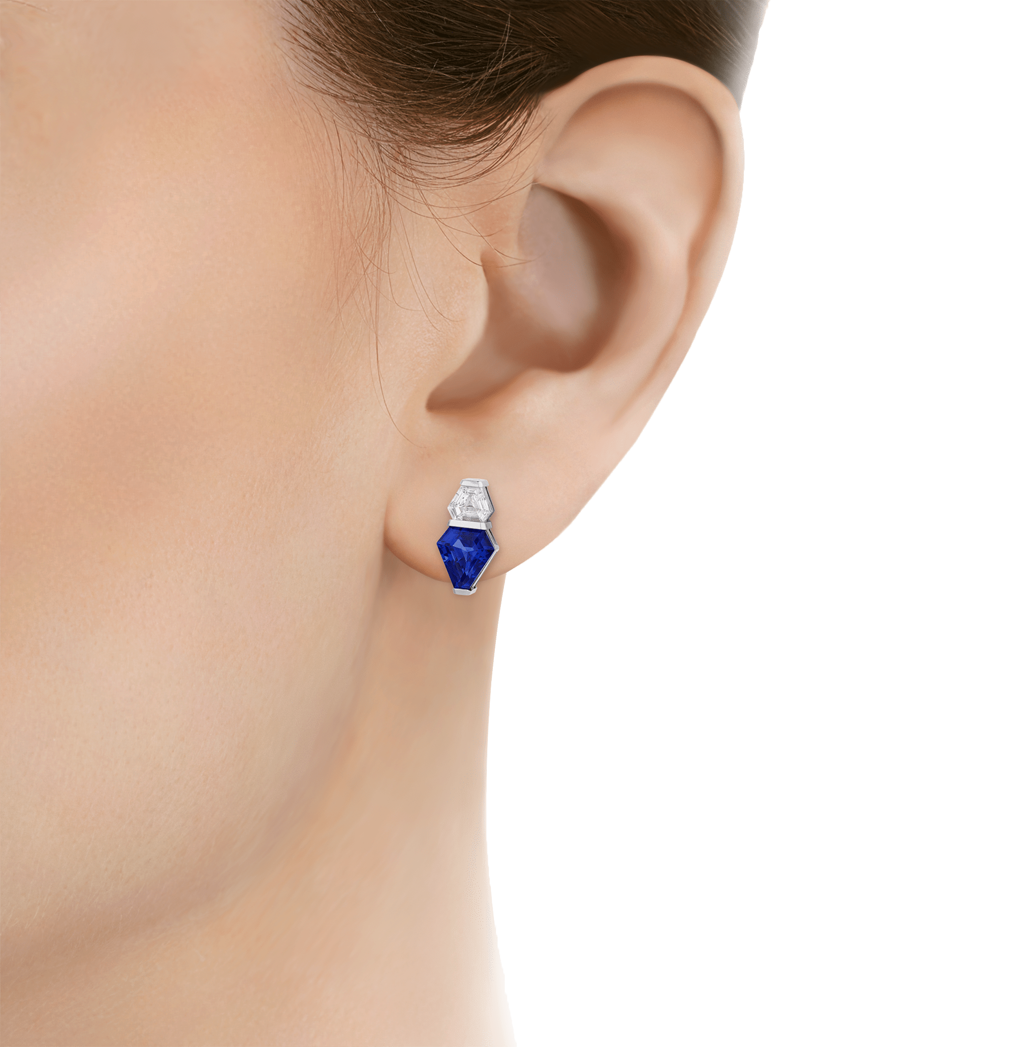 Ceylon Sapphire Earrings, 4.57 carats