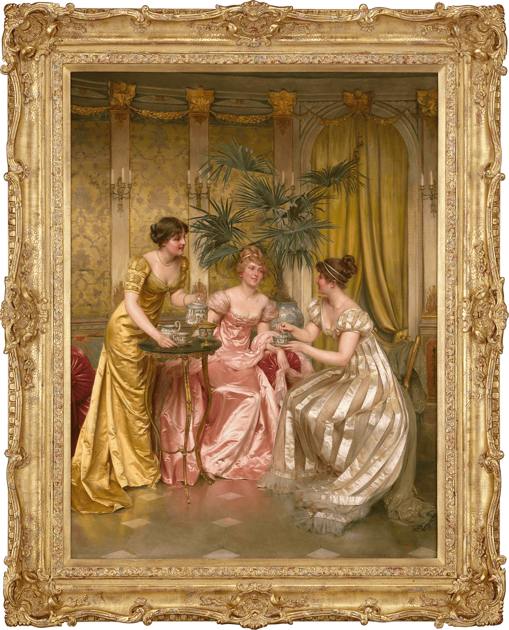 Afternoon Tea by Charles-Joseph-Frédéric Soulacroix