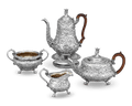Paul Storr Silver Kings Pattern 4-Piece Tea & Coffee Set