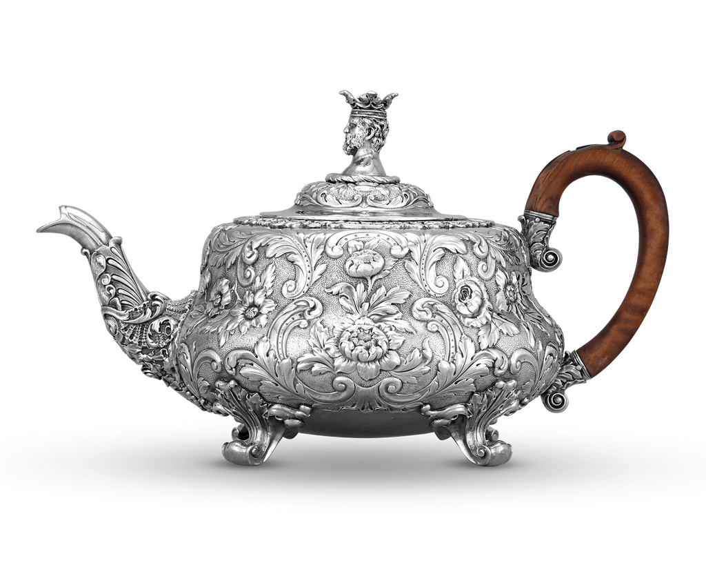 Paul Storr Silver Kings Pattern 4-Piece Tea & Coffee Set